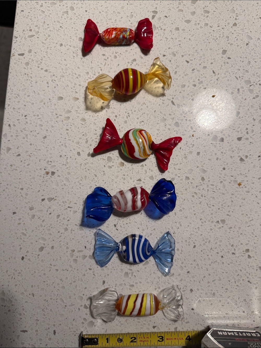 Murano style glass candies